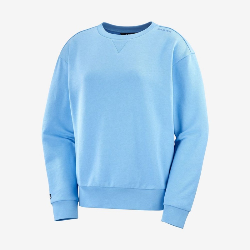 Salomon OUTLIFE SUMMER Crewneck Azules | 2458YMSBV