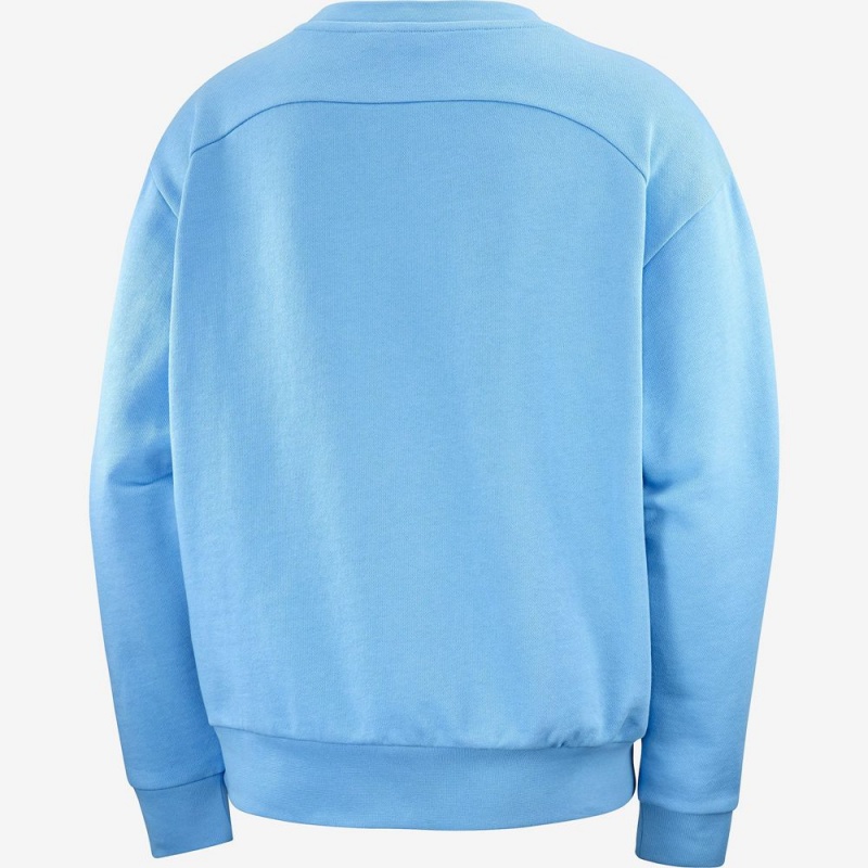 Salomon OUTLIFE SUMMER Crewneck Azules | 2458YMSBV