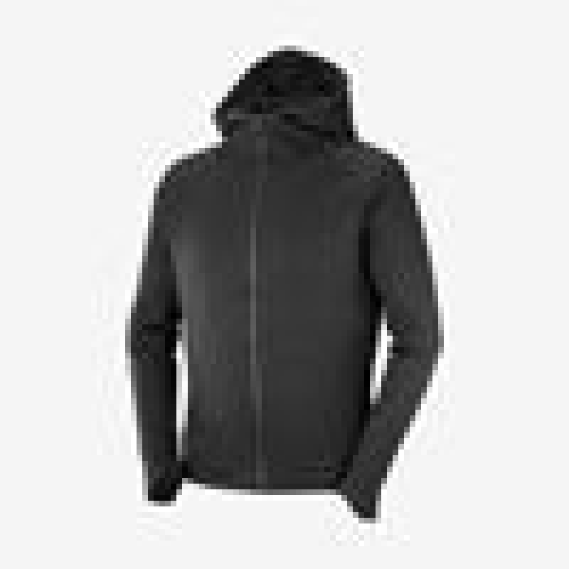 Salomon OUTLIFE TECH LS FZ MID HOODIE M Negras | 6907NYPSU