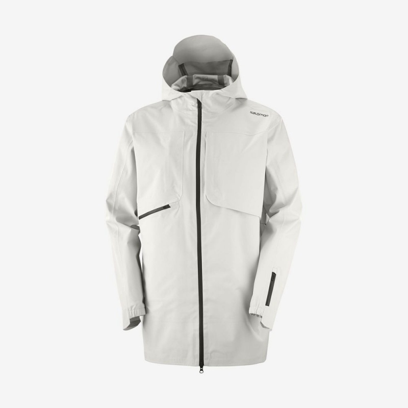 Salomon OUTLIFE WP COMMUTER PARKA M Impermeables Blancas | 1982YTNAG