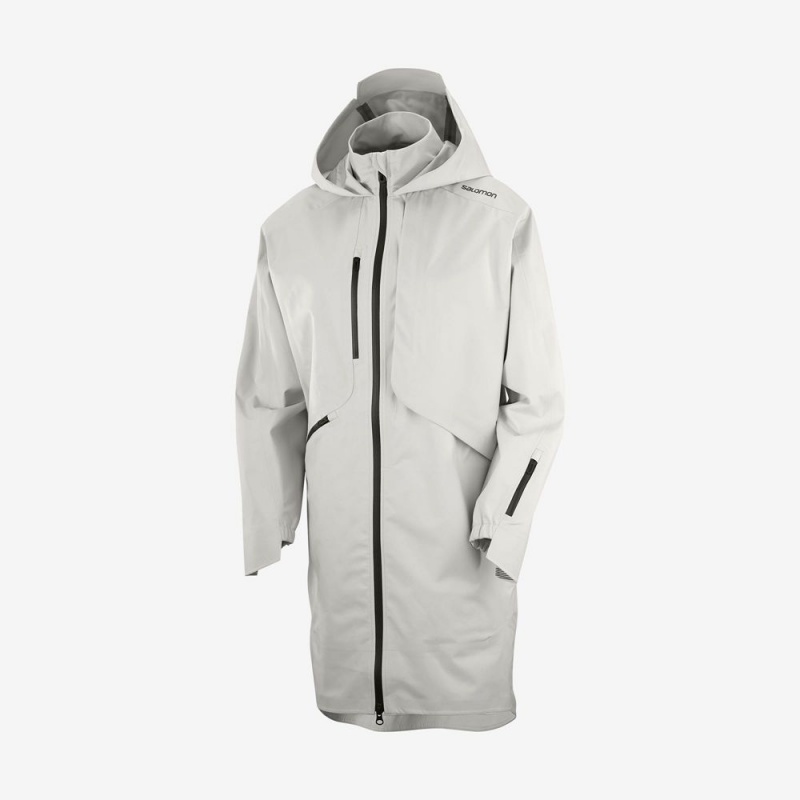 Salomon OUTLIFE WP COMMUTER PARKA W Impermeables Sliver | 7482OYFIM