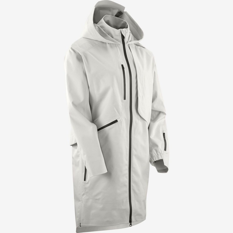 Salomon OUTLIFE WP COMMUTER PARKA W Impermeables Sliver | 7482OYFIM