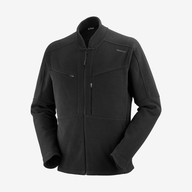 Salomon OUTLIFE ZIP FRONT MIDLAYER M Sportswear Negras | 8561NIFJY