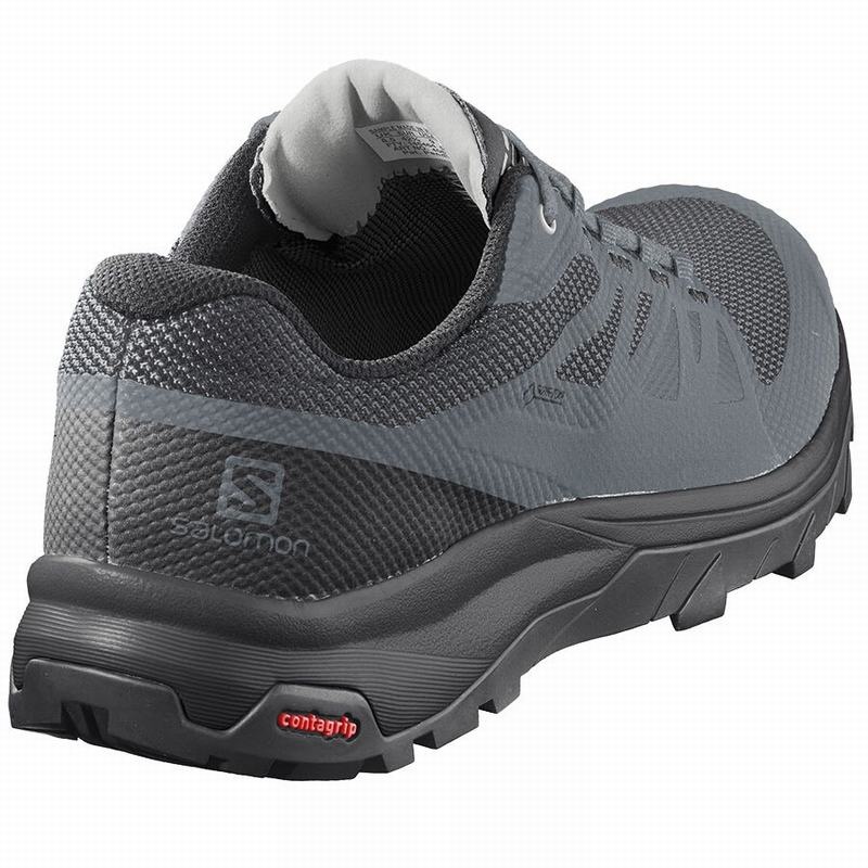 Salomon OUTLINE GORE-TEX Azules Oscuro Negras | 4036RALJX