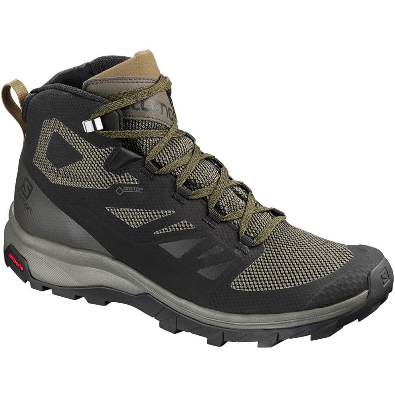 Salomon OUTLINE MID GORE-TEX Negras | 3587QDBZS