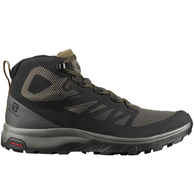 Salomon OUTLINE MID GORE-TEX Negras | 3587QDBZS