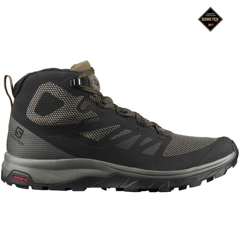 Salomon OUTLINE MID GORE-TEX Negras | 3587QDBZS