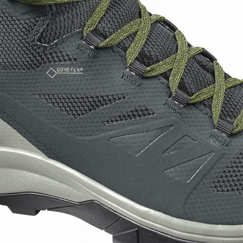 Salomon OUTLINE MID GORE-TEX Verde Gris | 2407YBQJK