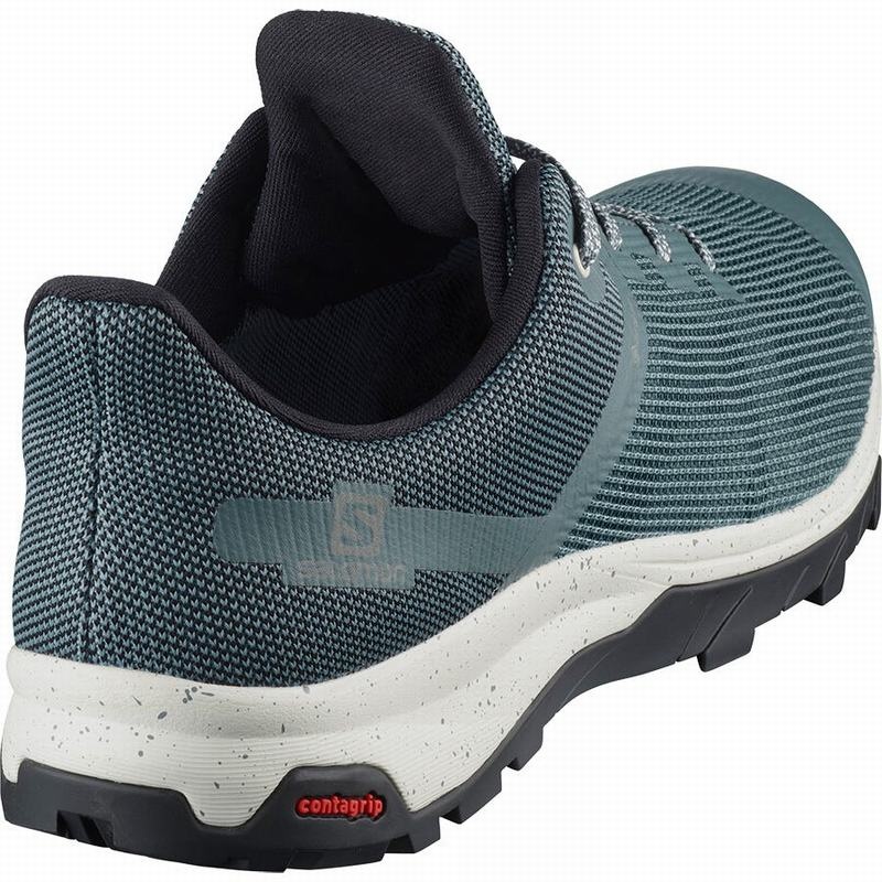 Salomon OUTLINE PRISM GORE-TEX Azules Oscuro Negras | 6127HKCTF