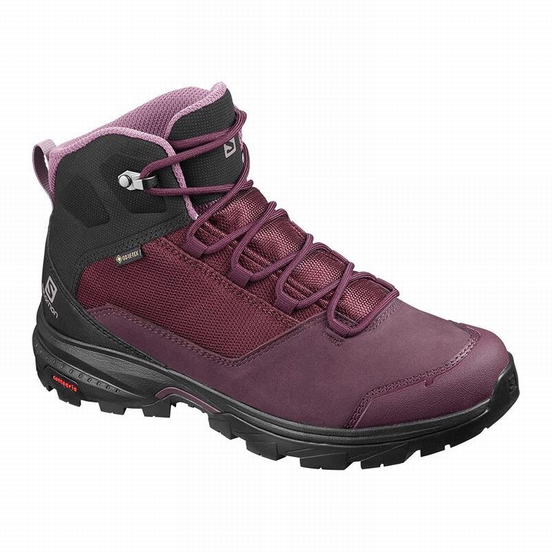 Salomon OUTWARD GORE-TEX Burdeos Negras | 6832PAFKU