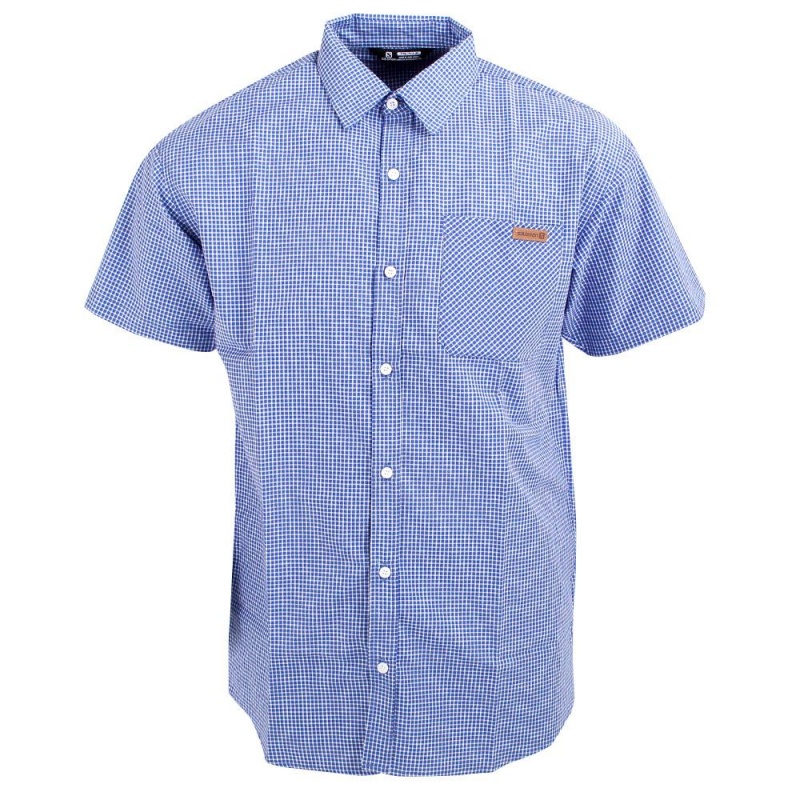 Salomon OXFORD SS SHIRT M Azul Marino | 4620YXNHZ