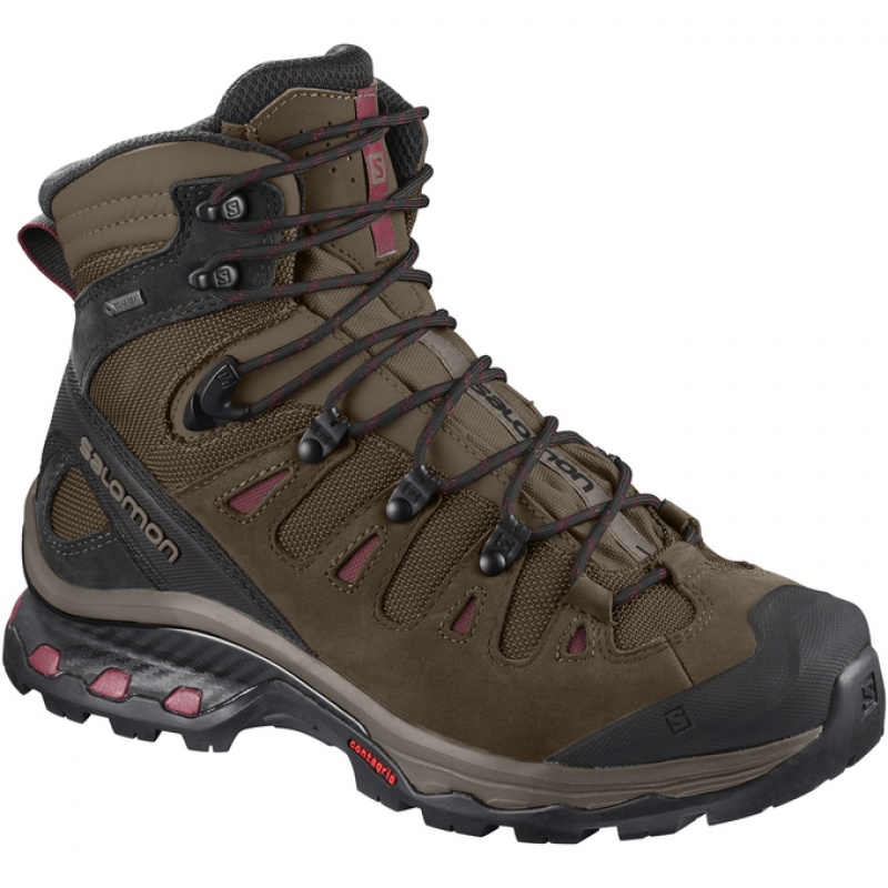 Salomon QUEST 4D 3 GTX W Chocolate Negras | 4026MOJBN