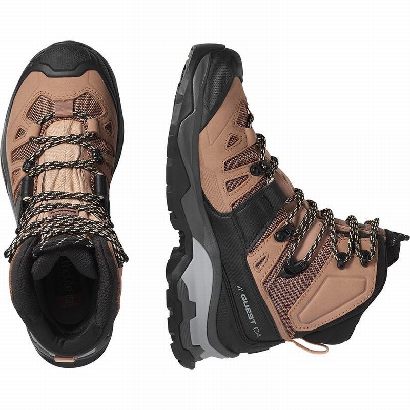 Salomon QUEST 4 GORE-TEX Marrones Negras | 6750MVYRI