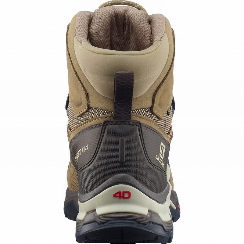 Salomon QUEST 4 GORE-TEX Marrones | 7049HIEWV