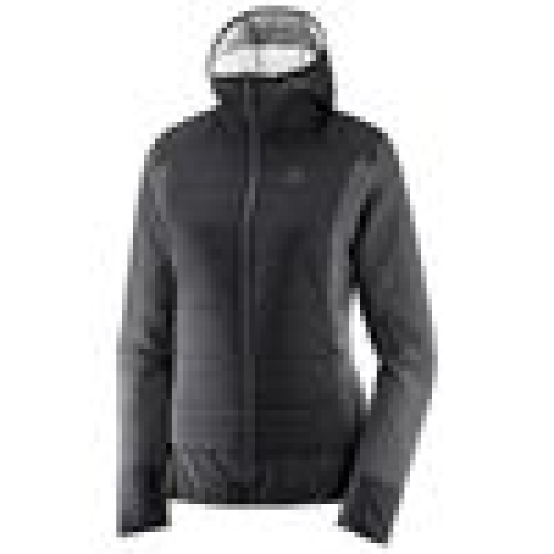 Salomon RIGHT NICE HYBRID HOODIE W Negras | 7695OPESY