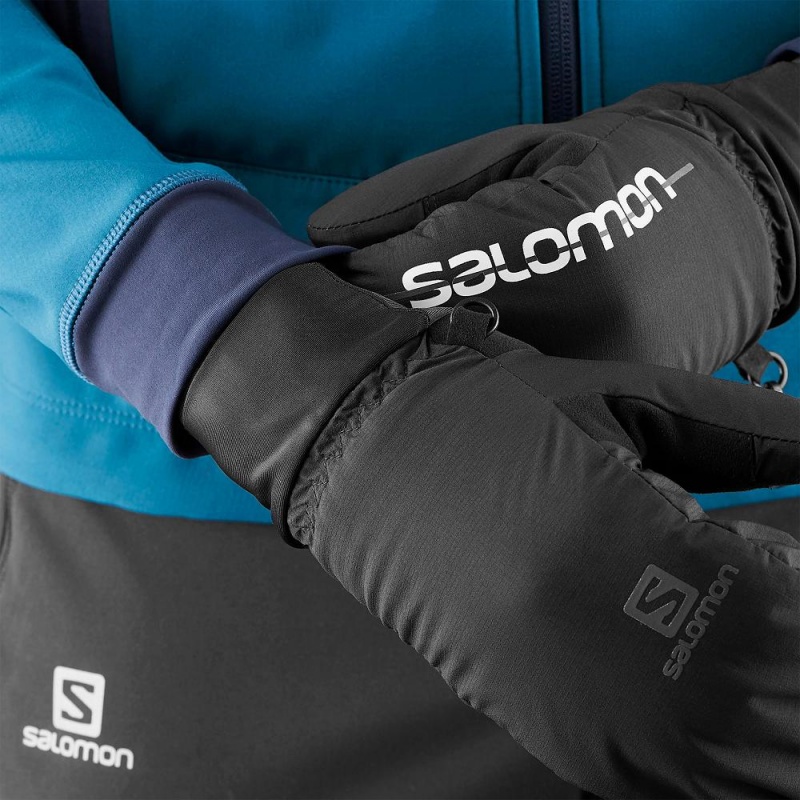 Salomon RS WARM MITTEN U Negras | 5042XEMZY