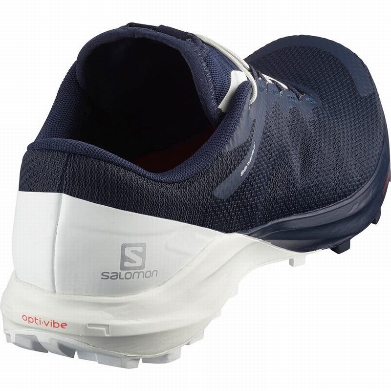 Salomon SENSE PRO 4 Azul Marino Blancas | 5498LTPJY