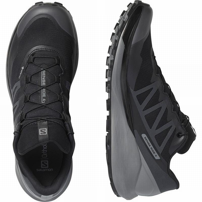 Salomon SENSE RIDE 4 GORE-TEX INVISIBLE FIT Negras | 9017JGDQK