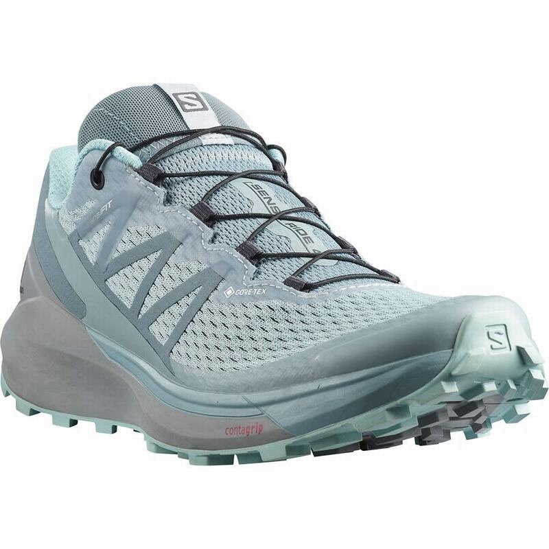 Salomon SENSE RIDE 4 GORE-TEX INVISIBLE FIT Verde Turquesa | 1963ZMOJX