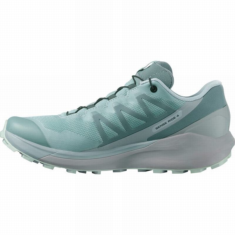 Salomon SENSE RIDE 4 GORE-TEX INVISIBLE FIT Verde Turquesa | 1963ZMOJX