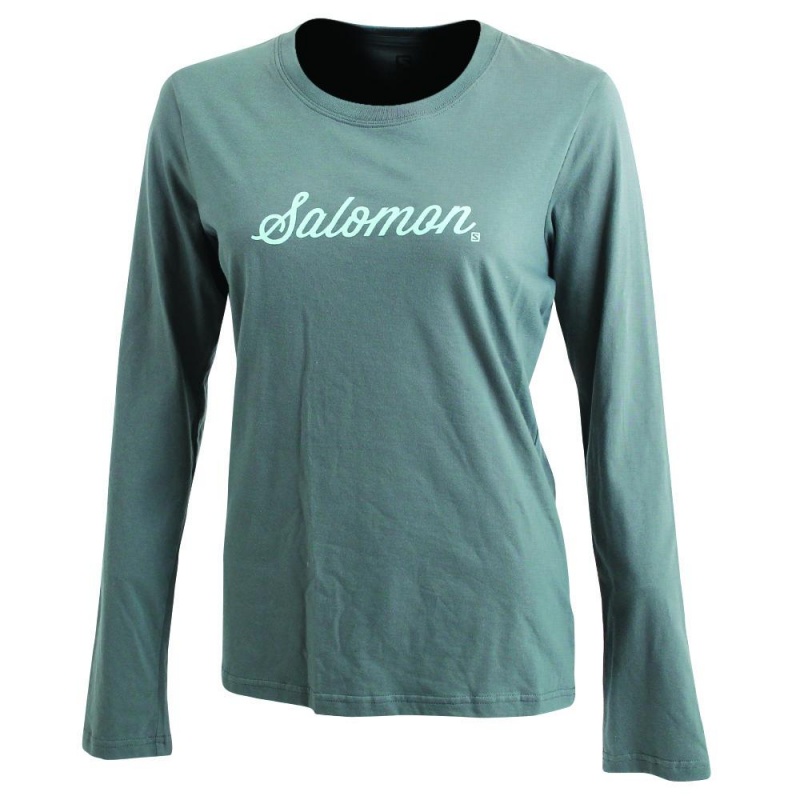 Salomon SMOOTH LS W Long Sleeve Verde | 3790ERMZN