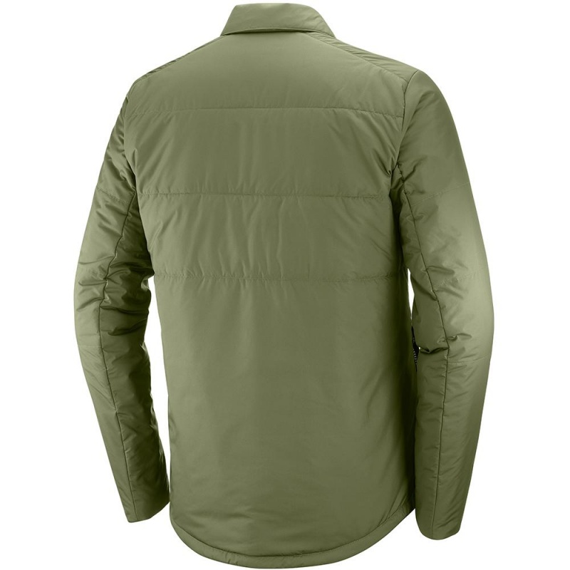 Salomon SNOWSHELTER INSULATED SHIRT M Verde Oliva | 1364IRPAQ