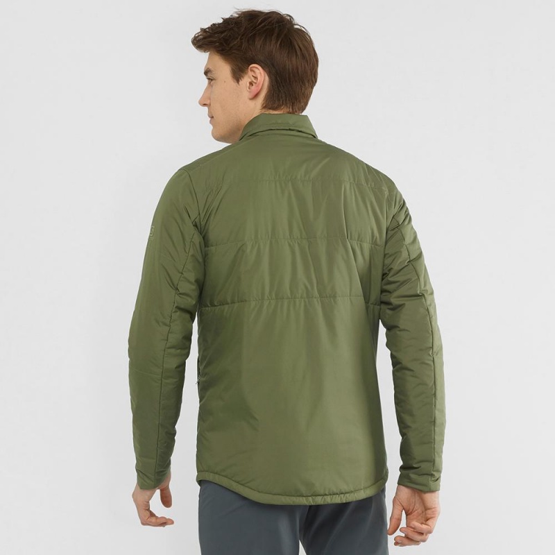 Salomon SNOWSHELTER INSULATED SHIRT M Verde Oliva | 1364IRPAQ