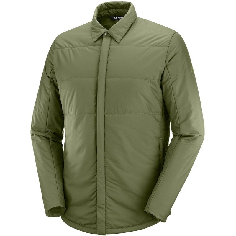 Salomon SNOWSHELTER INSULATED SHIRT M Verde Oliva | 1364IRPAQ