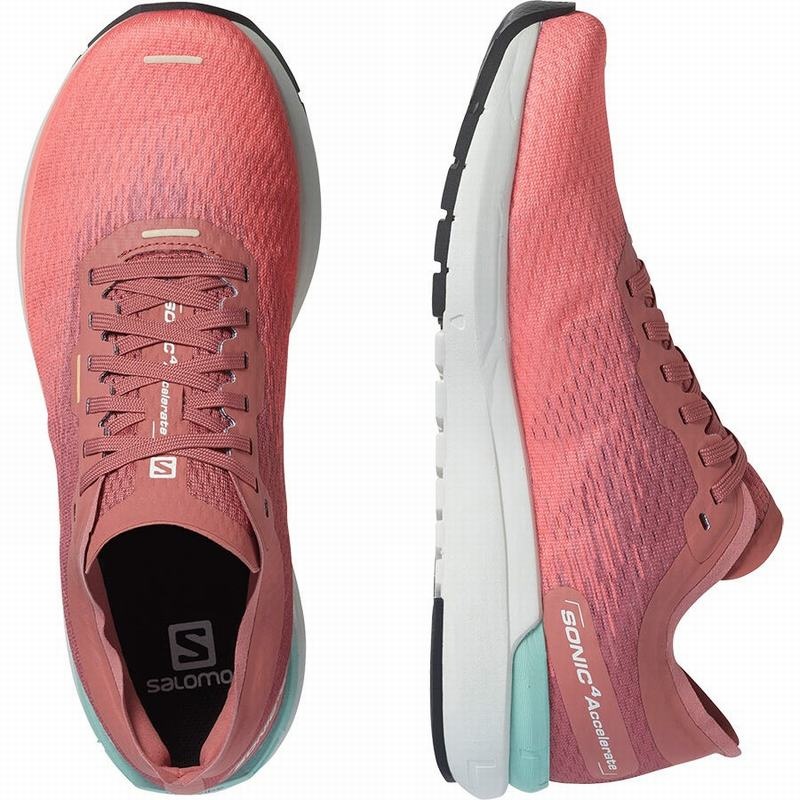 Salomon SONIC 4 ACCELERATE Blancas Rojas Oscuro | 8756TOSRF