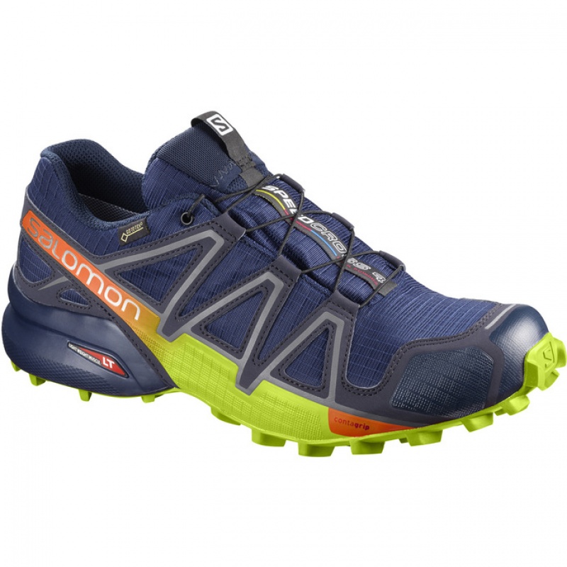 Salomon SPEEDCROSS 4 GTX Azul Marino Verde | 1346RNKPV