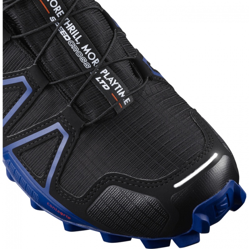 Salomon SPEEDCROSS 4 GTX LTD Negras Azul Marino Naranjas | 0734MDBOC