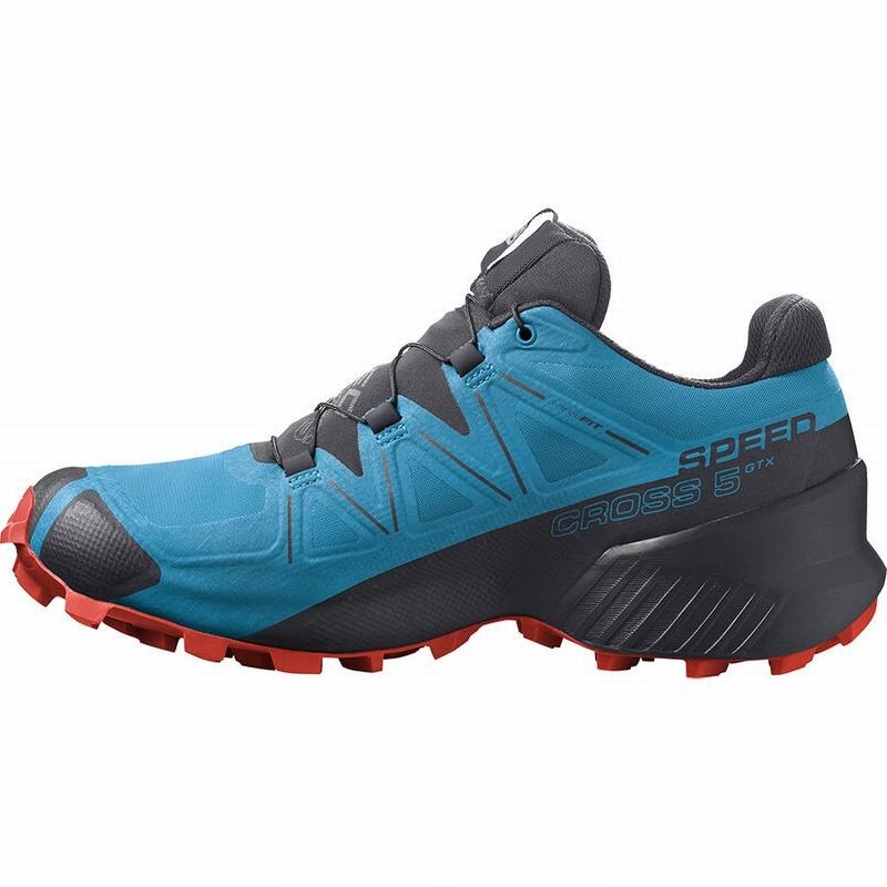 Salomon SPEEDCROSS 5 GORE-TEX Azules Negras | 2396NVQXC