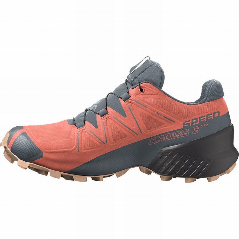 Salomon SPEEDCROSS 5 GORE-TEX Naranjas Gris | 6539WCGRZ