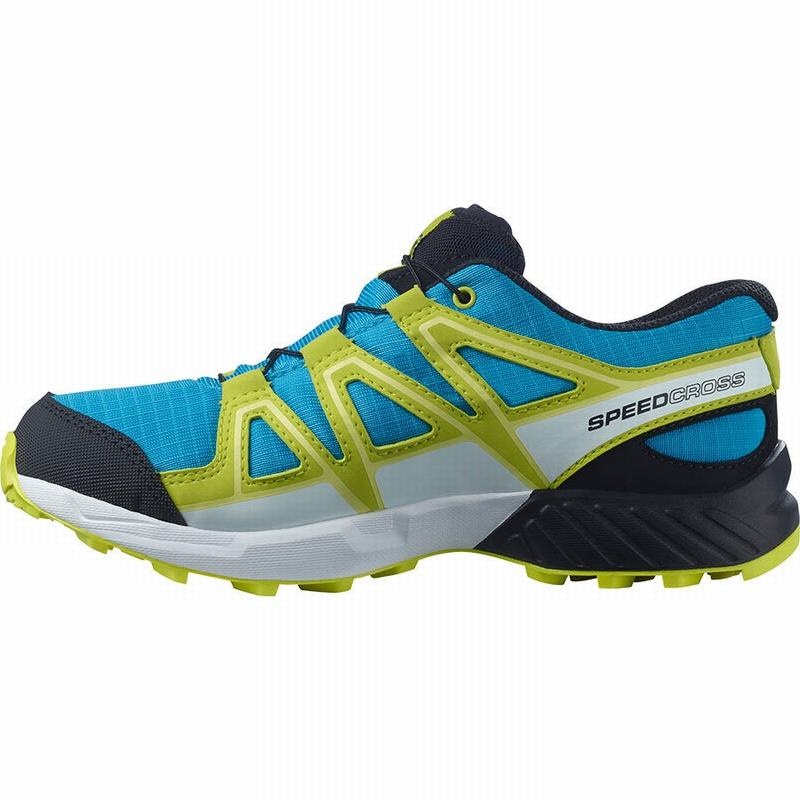 Salomon SPEEDCROSS CLIMASALOMON WATERPROOF Azules Verde | 8524AQCEZ