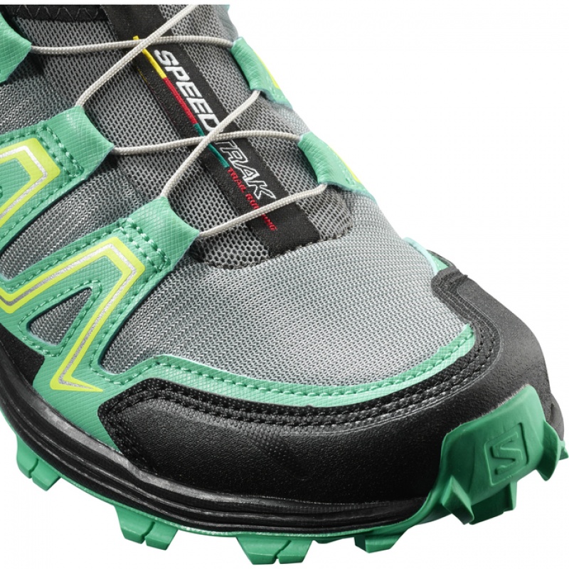 Salomon SPEEDTRAK W Plateadas Verde | 1054UADQC