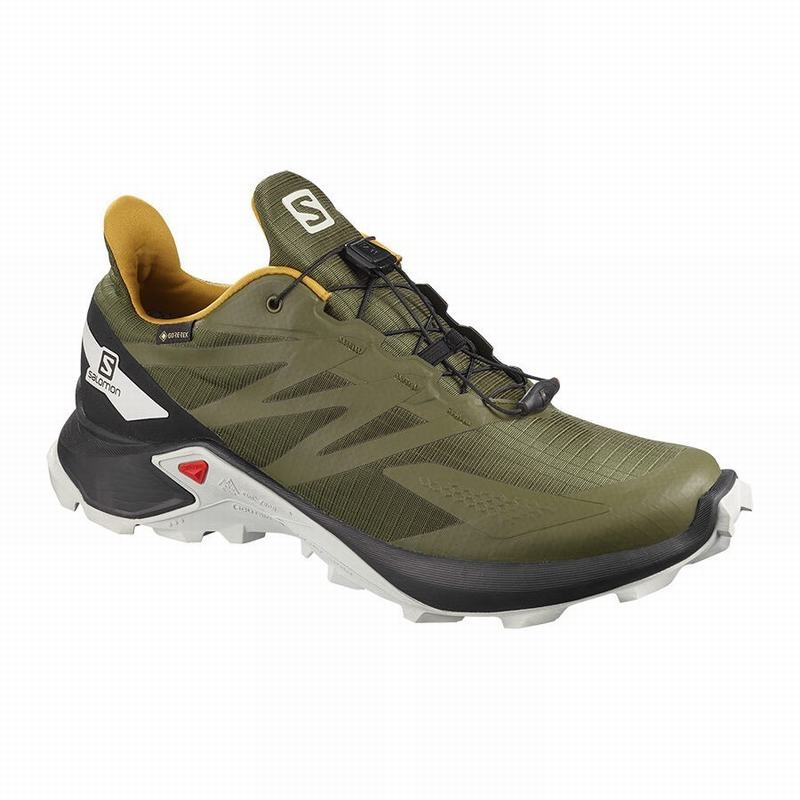 Salomon SUPERCROSS BLAST GTX Verde Oliva Negras | 7038QDWBF