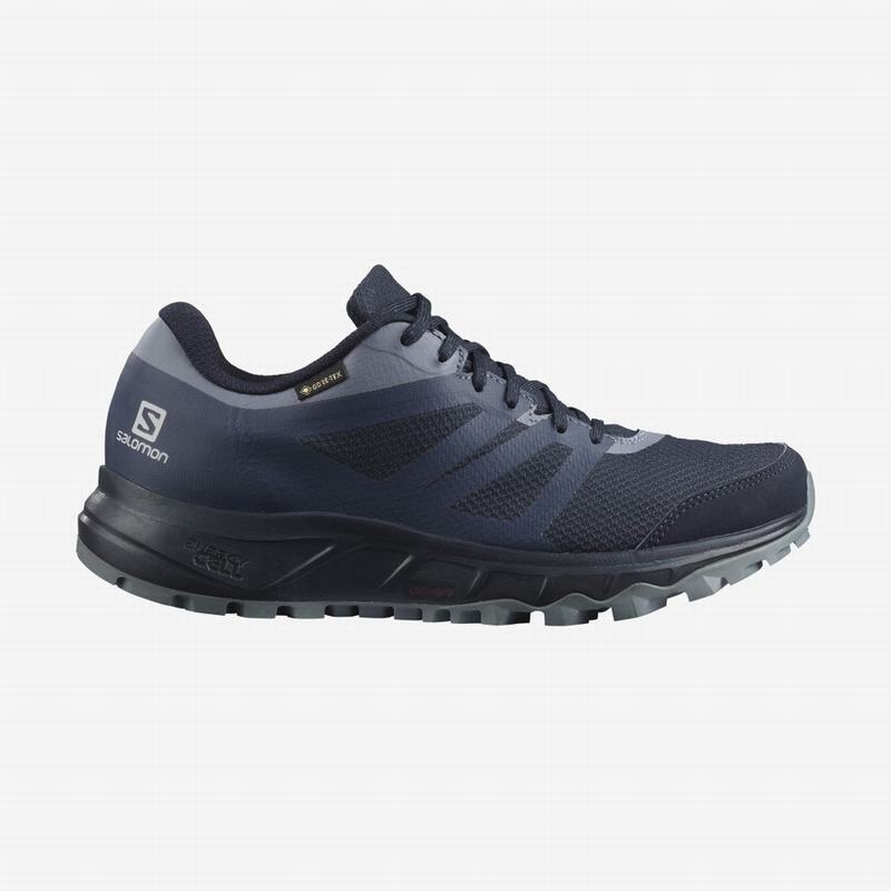 Salomon TRAILSTER 2 GORE-TEX Azul Marino Gris | 0953ISKQH