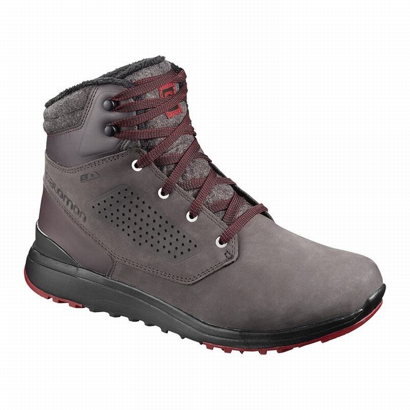 Salomon UTILITY CLIMASALOMON WATERPROOF Chocolate Negras | 5186PCQWJ