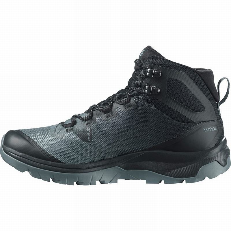 Salomon VAYA MID GORE-TEX Azules Oscuro Negras | 8064MKZQD