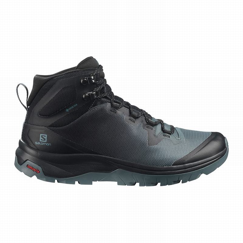 Salomon VAYA MID GORE-TEX Azules Oscuro Negras | 8064MKZQD