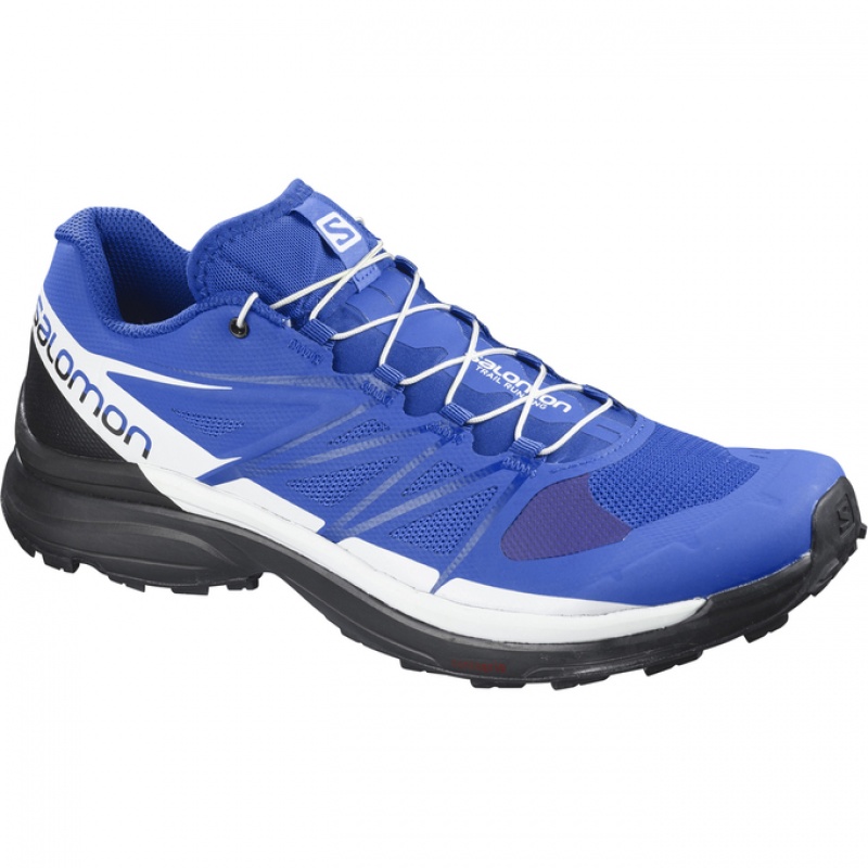 Salomon WINGS PRO 3 Azules Blancas Negras | 1428NQVRX