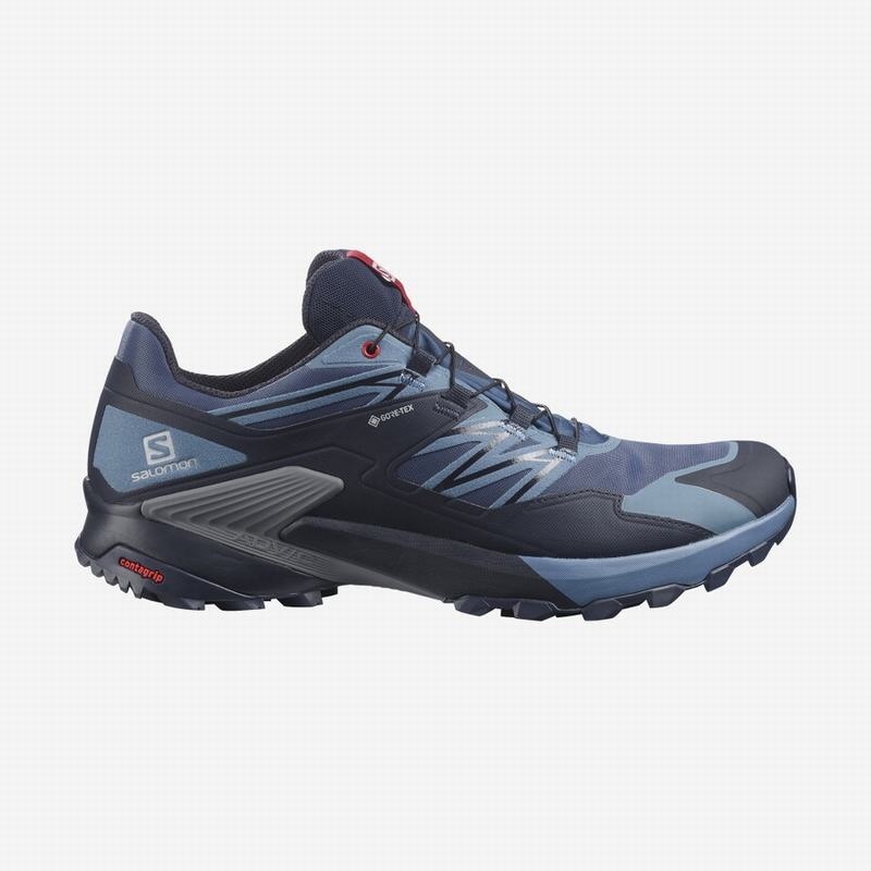 Salomon WINGS SKY GORE-TEX Azul Marino Rojas | 9853ZRAKM