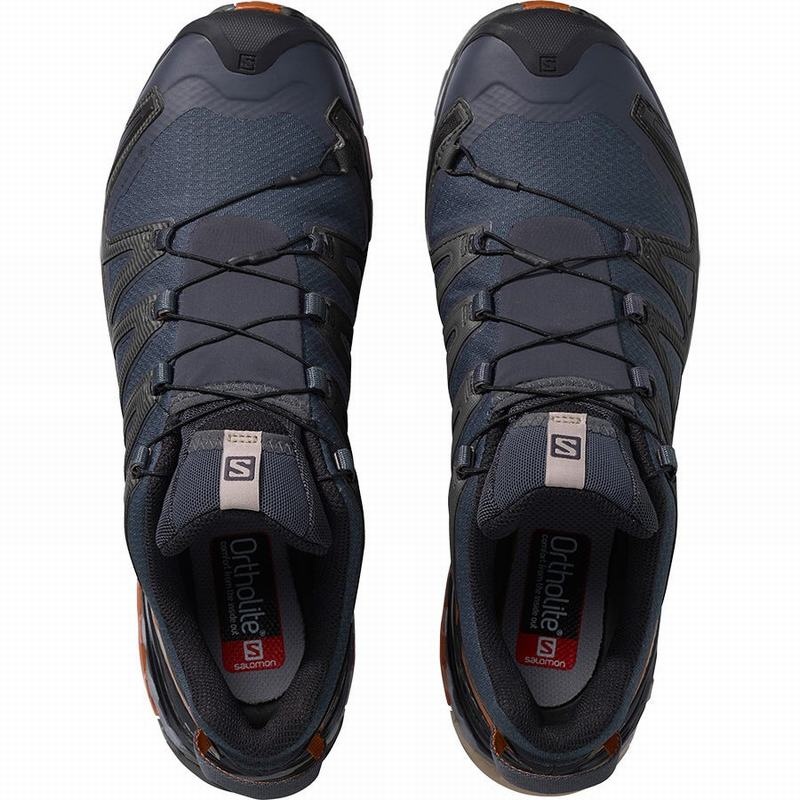 Salomon XA PRO 3D V8 GORE-TEX Azules Oscuro Negras | 8041XGTCM