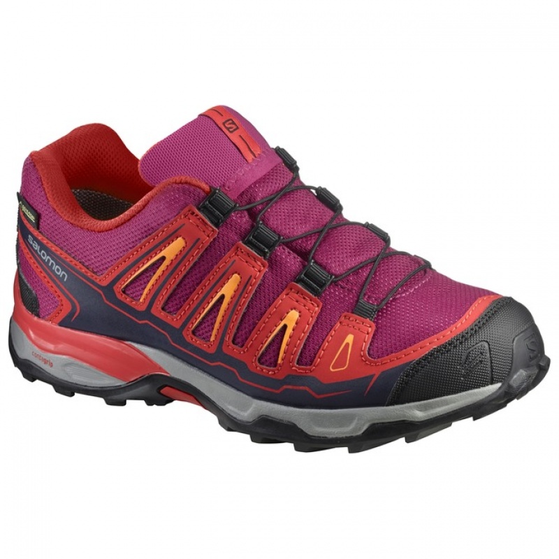 Salomon X-ULTRA GTX J Moradas Naranjas | 8356WCOXE