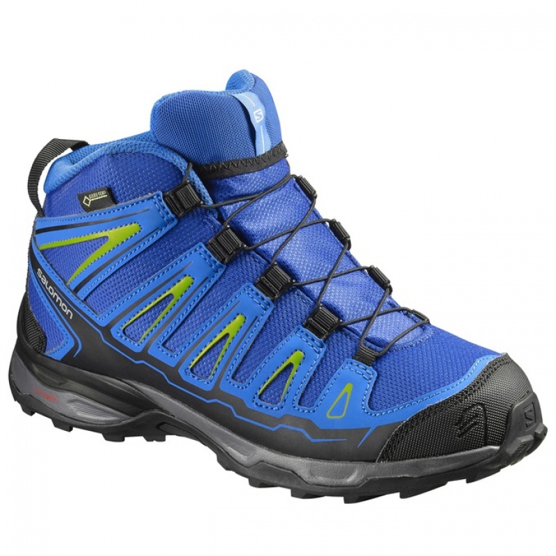 Salomon X-ULTRA MID GTX J Azules Negras | 9561AYMPC