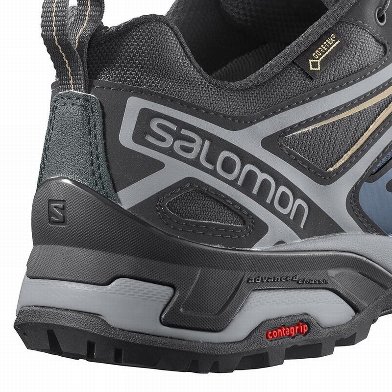 Salomon X ULTRA 3 GORE-TEX Azul Marino Azules | 9375SQMHP