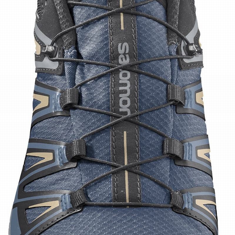 Salomon X ULTRA 3 GORE-TEX Azul Marino Azules | 9375SQMHP