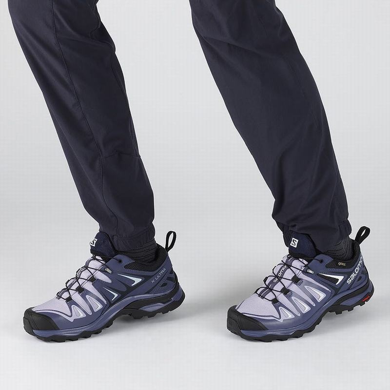 Salomon X ULTRA 3 GORE-TEX Lavanda Azules | 7018HQEUT