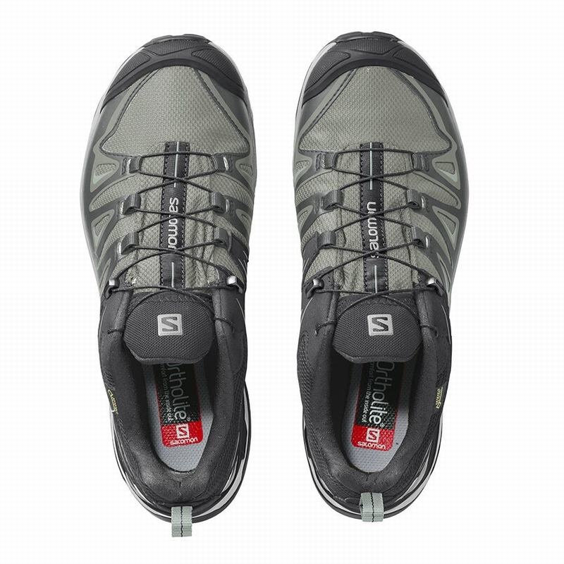 Salomon X ULTRA 3 GORE-TEX Turquesa Claro Gris | 0651ODGPB