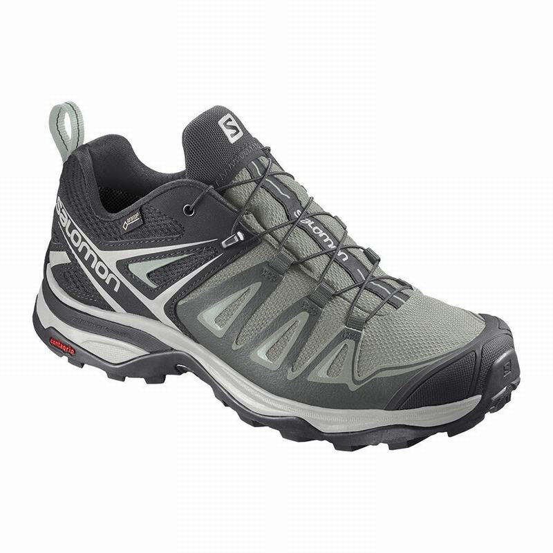 Salomon X ULTRA 3 GORE-TEX Turquesa Claro Gris | 0651ODGPB